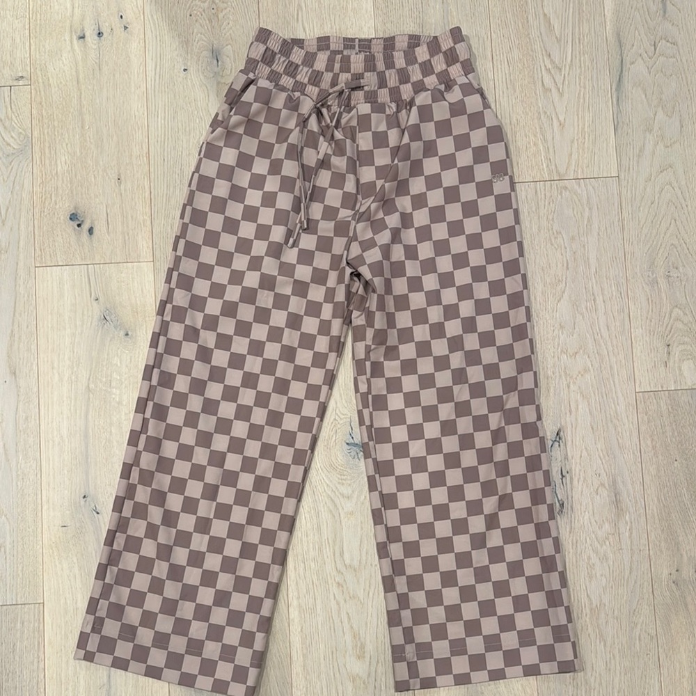 Albion Brown Checkered Track Pants